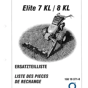 Bucher Elite 7Kl 8Kl Deleliste Parts Manual