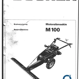 Bucher M100 Parts Manual