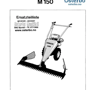 Bucher M150 Parts Manual
