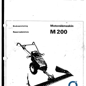 Bucher M200 Parts Manual