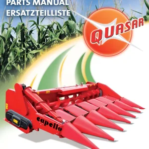 Capello Quasar F4 F5 F6 F8 F10 F12 Parts Manual