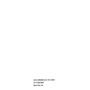 Carraro Ref. 130879 Parts Manual