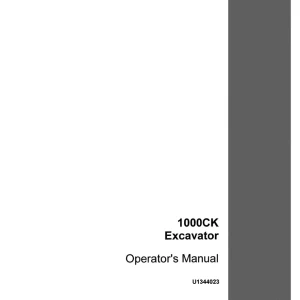 Case 1000Ck Operators Manual