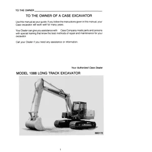 Case 1088 Operators Manual
