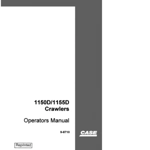 Case 1150D 1155D Operators Manual