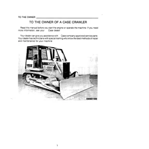 Case 1150E 1155E Operators Manual