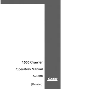 Case 1550 Operators Manual