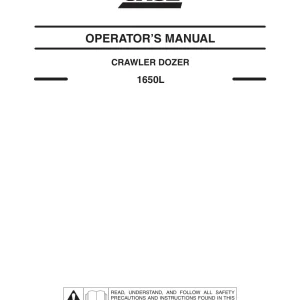 Case 1650L Operators Manual