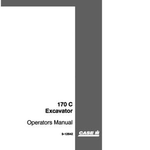 Case 170C Operators Manual