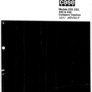 Case 220, 222, 442 444 1971 Parts Manual
