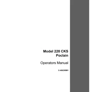 Case 220Cks Operators Manual