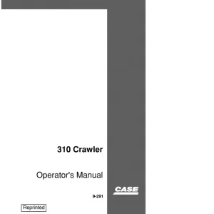 Case 310 Operators Manual