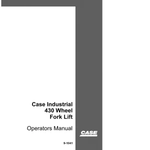 Case 430 Operators Manual