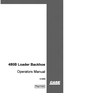 Case 480B Operators Manual
