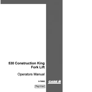 Case 530Ck Operators Manual