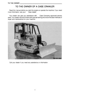 Case 550 Operators Manual