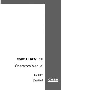 Case 550H Operators Manual