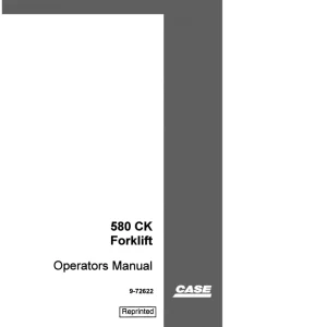Case 580Ck Operators Manual