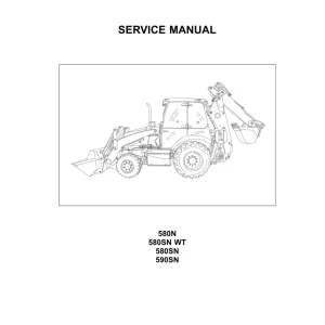 Case 580N 580Sn 580Snwt 590Sn Service Manual