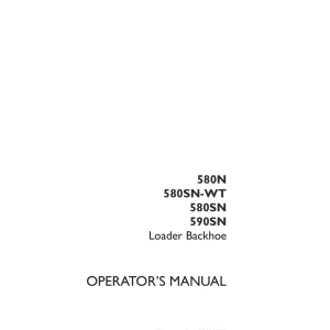 Case 580N Sn Wt Sn 590Sn 2011 Operators Manual