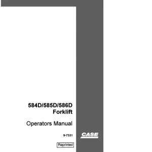 Case 584D 585D 586D Operators Manual