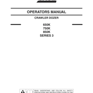 Case 650K 750K 850K Operators Manual