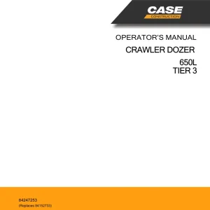 Case 650L Operators Manual