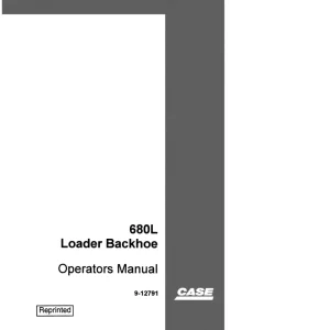 Case 680L Operators Manual