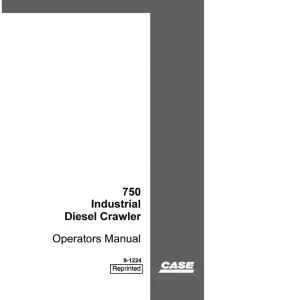 Case 750 Operators Manual