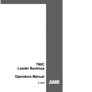 Case 780C Operators Manual