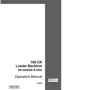 Case 780Ck Operators Manual