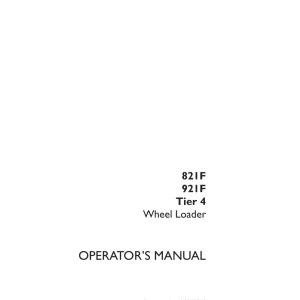 Case 821F 921F 4 2012 Operators Manual