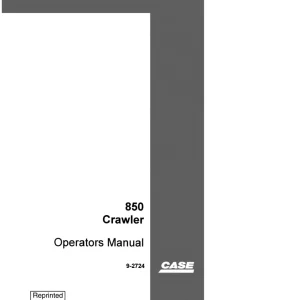 Case 850 Operators Manual