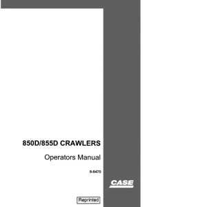 Case 850D 855D Operators Manual