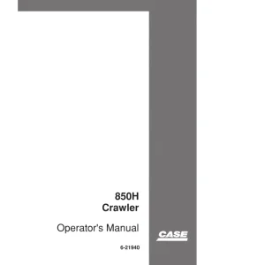 Case 850H Operators Manual