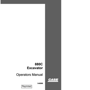 Case 880C Operators Manual