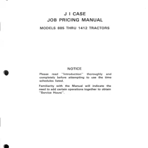 Case IH International Case 885 1412 Operators Manual
