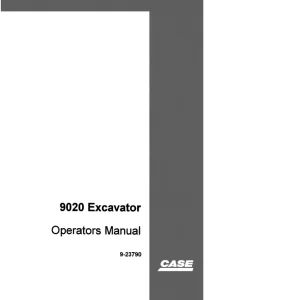 Case 9020 Operators Manual