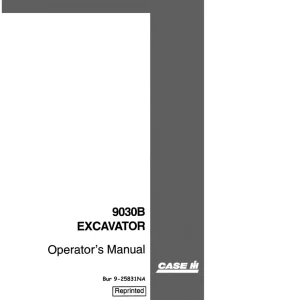 Case 9030B Operators Manual