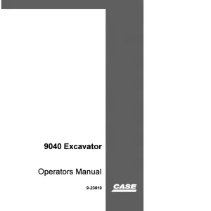 Case 9040 Operators Manual