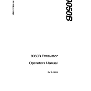 Case 9050B Operators Manual