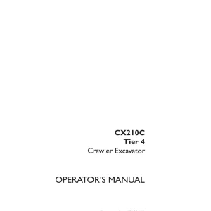 Case Cx210C Operators Manual