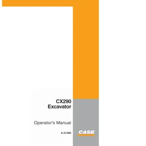 Case Cx290 Operators Manual