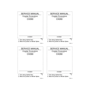 Case Cx290 2004 Service Manual