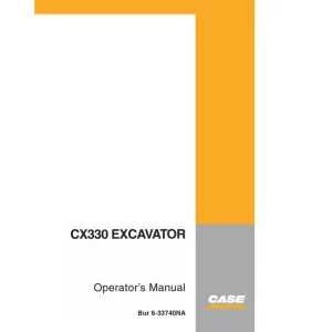 Case Cx330 Operators Manual