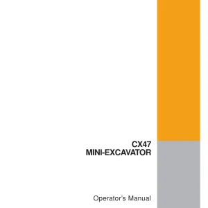 Case Cx47 Operators Manual