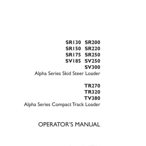 Case Sv185 250 300 2011 Operators Manual