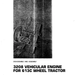 Caterpillar 3208 613C Wheel Service Manual