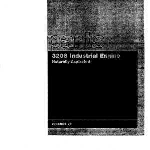 Caterpillar 3208 Naturally Aspirated Parts Manual