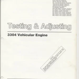 Caterpillar 3304 Service Manual